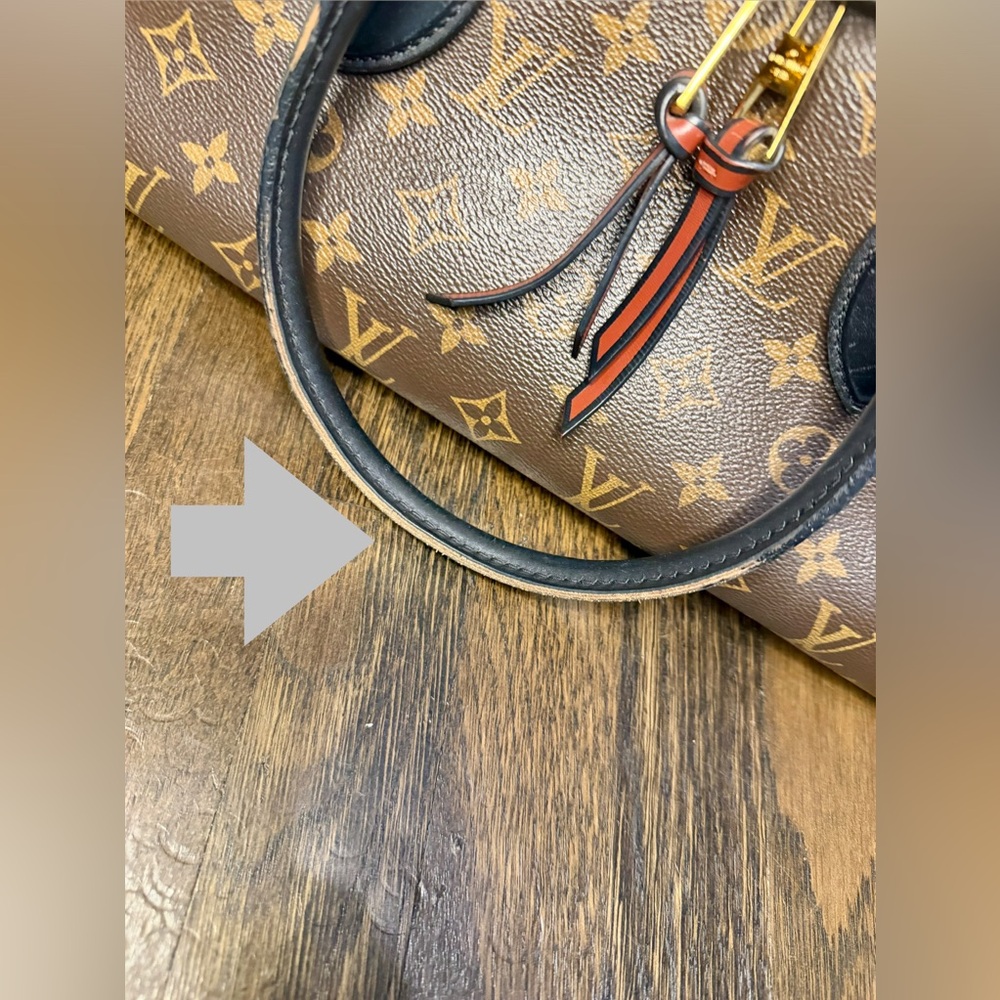 LOUIS VUITTON Monogram Canvas And Tricolor Leather Tuileries NM Bag - Picture 9 of 13